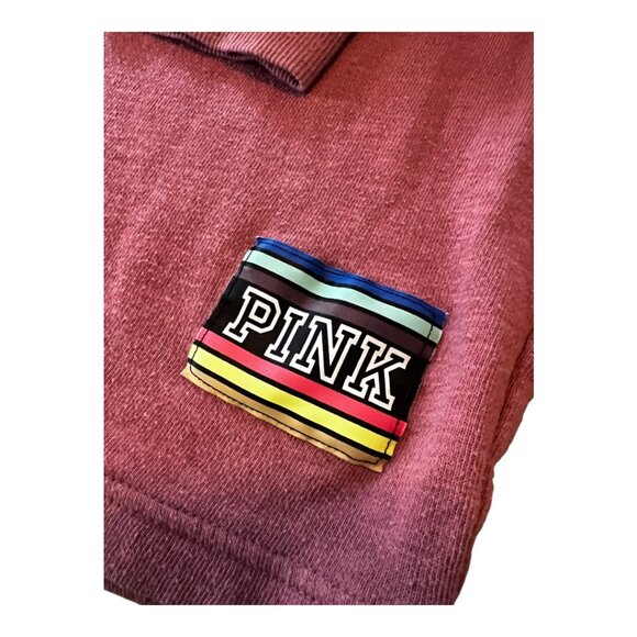 Victoria’s Secret PINK Varsity Long Sleeve Jersey Top Logo Women’s Large - Picture 2 of 5
